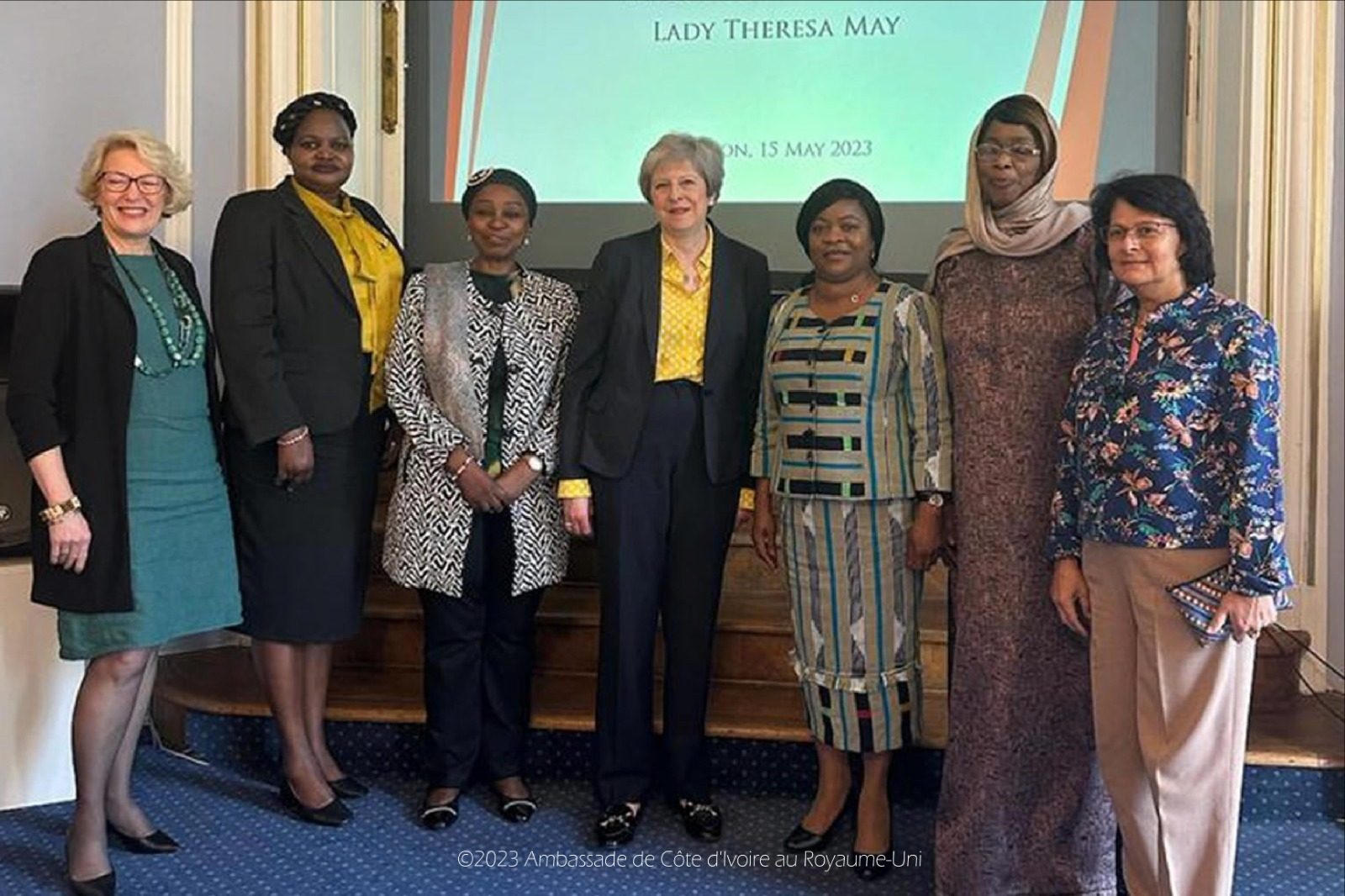 Rencontre d'échanges avec l’ex-première ministre britannique, Lady Teresa May